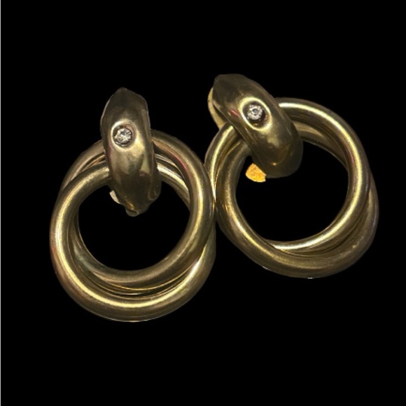 2/$30 Elegant Gold-tone Pierced Fashion Earrings - Picture 1 of 8